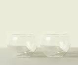 Twin Cloud Glass Chawan Set(3)