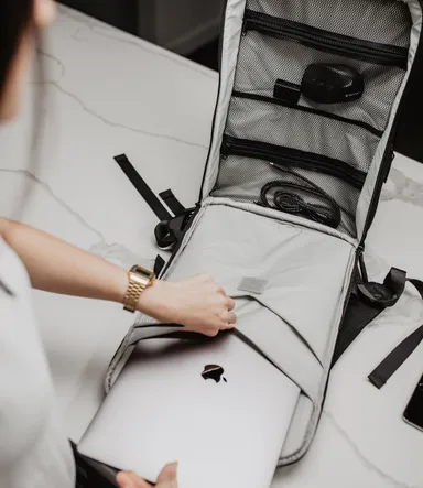 ノートパソコン収納部分