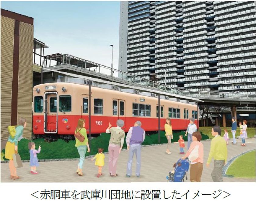 阪神電鉄とUR都市機構が包括連携協定を締結
沿線のUR団地を中心とした地域活性化への取組みを開始
～阪神電車の「赤胴車」を武庫川団地内に設置し、
地域のコミュニティ拠点に～