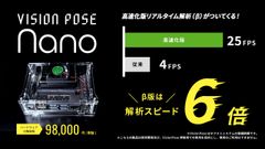 骨格検出AIエンジンのリアルタイム処理速度が従来の6倍以上に軽量・高速化！「VisionPose Nano」にβ版として試験提供開始