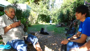 ムヒカ氏と談笑2