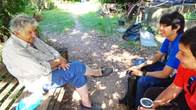 ムヒカ氏と談笑3