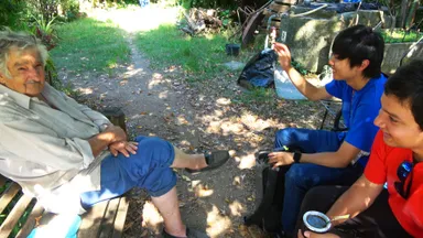 ムヒカ氏と談笑4