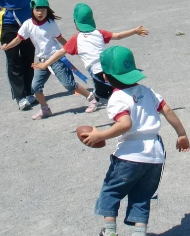 フラッグフットボールの競技参戦も。