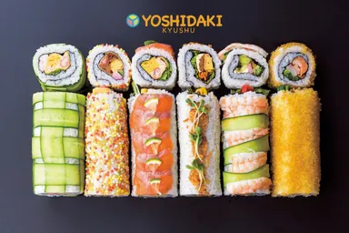 巻芯を使った裏巻き寿司例