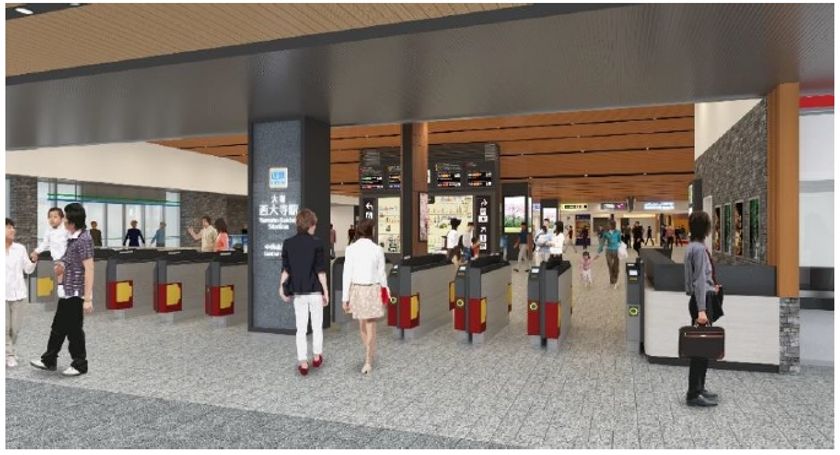 近未来ステーションとして大和西大寺駅が新しく生まれ変わります
～自由通路の一部供用開始に合わせ、中央改札口がオープンします～