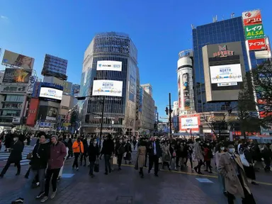 渋谷スクランブル交差点でのメディアジャック(イメージ)