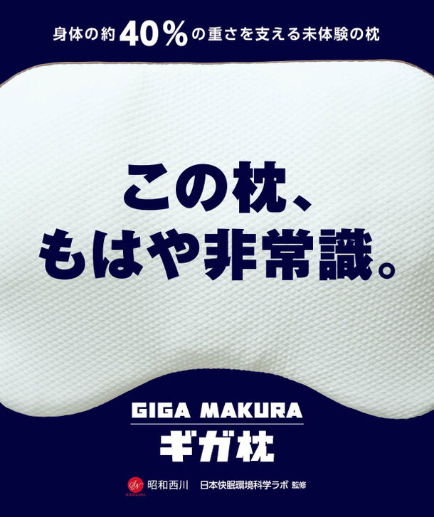 昭和西川 ギガ枕 新品未使用 快眠 GIGA MAKURA マツコデラックス