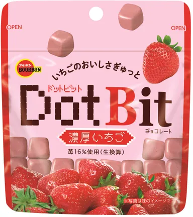 ドットビット濃厚いちご パッケージ