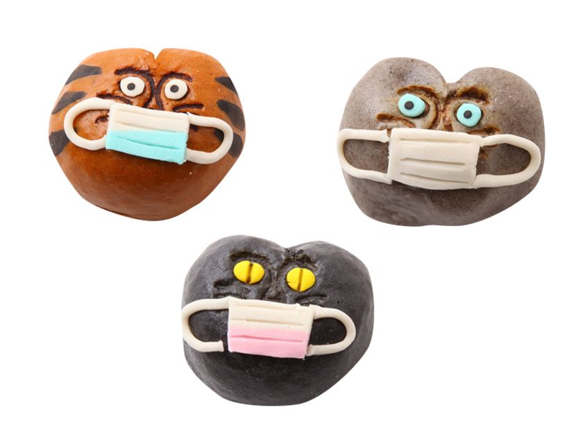 打倒コロナ マスクをした猫がなんともシュールなお菓子 マスク猫子まんじゅう ころにゃ ん を3月25日に発売 和菓子処 稲豊園のプレスリリース 打倒コロナ マスクをした猫がなんともシュールなお菓子 マスク猫子まんじゅう ころにゃ ん を3月25日に発売 和菓子処 稲豊園のプレスリリース