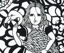 下村優介切り絵作品（部分）2020年