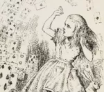 ジョン・テニエル『不思議の国のアリス』挿絵（部分）1865年
