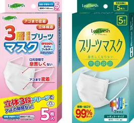 女性子供用マスクと大人用マスク