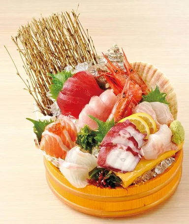 刺身豪快男盛り