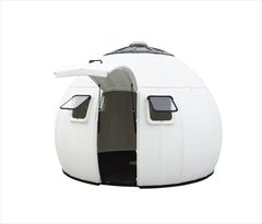 DIYで組み立てられるプレハブ工法ハウス「EZDOME HOUSE」新型コロナウイルスによる医療崩壊の感染防止を目的に院内感染しないよう簡易診察室や隔離スペースとして医療施設に導入が開始