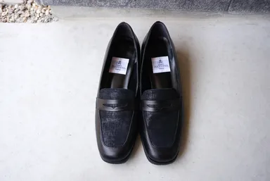 Z553　コンビローファー(ブラック×ブラックメタ)