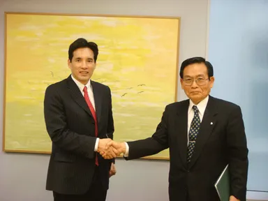 5月31日 堀学長と石川学長