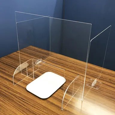 ＜簡単設置＞ アクリル透明 受付カウンター