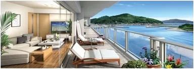 「横浜2丁目アパートメント」バルコニー