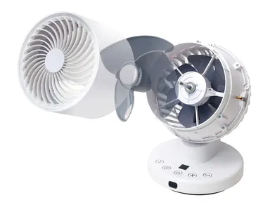 前後2枚のダブルファン構造