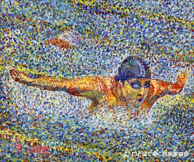 「Victory!」　油彩