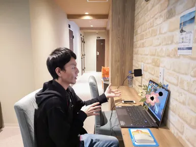 オンライン面接レッスンの様子