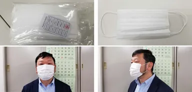 こちらのマスクを寄付いたしました。