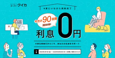 「カードローン　スーパークイカ」 無利息期間延長