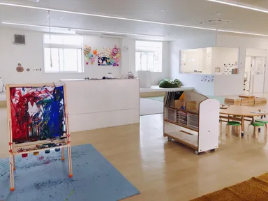 コーナー毎に遊びのスペースが分けてある