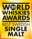 World Whiskies Awards 2020 Best Swedish Single Malt