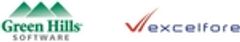 Green Hills Software、Excelfore Japan株式会社のロゴ