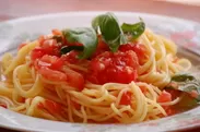 トマト糀のスープパスタ