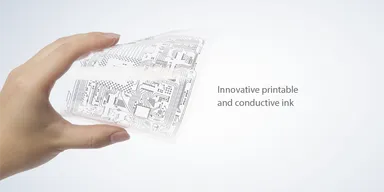 C-INKのインクジェットによる導電回路形成