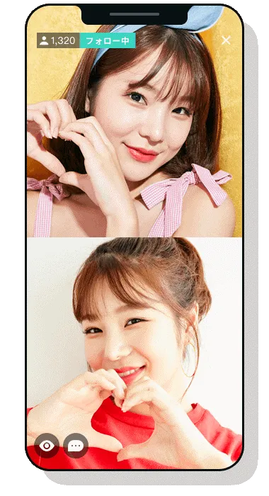 配信画面イメージ(2人ver)