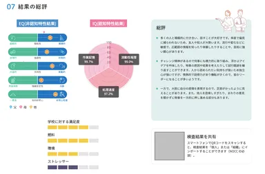 NOCC教育検査の結果例
