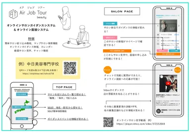 美容室の担当と簡単にやり取りが出来るチャット機能