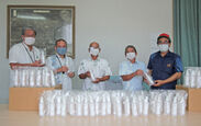 沖縄のコスメブランド「YUMEJIN」が月桃配合除菌スプレーを新型コロナ対策として今帰仁村へ寄贈