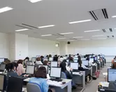 和洋女子大学　PC教室の授業風景
