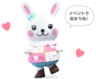 内覧会では参方善さくら会オリジナルキャラクター「クロエ」ちゃんのグリーティングを開催