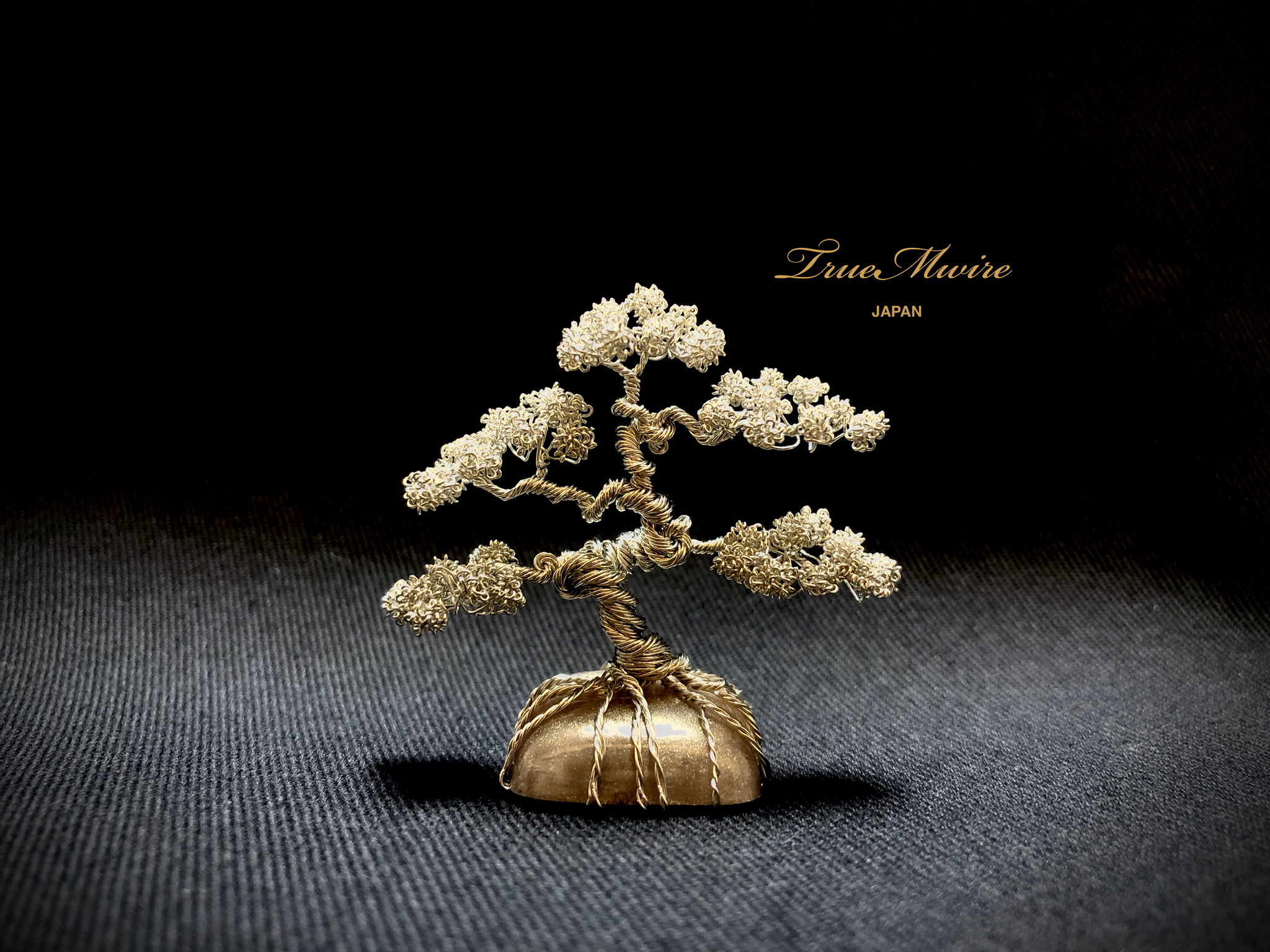 日本初！“純銀や金”で作る 盆栽ワイヤーアートブランド「TrueMwire」が