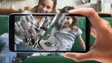 お子様と一緒に車の構造について楽しく学ぶイメージ