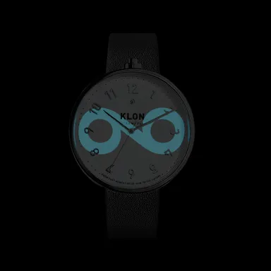 KLON AUTOMATIC WATCH BLACK LEATHER -STANDARD- 43mm 2