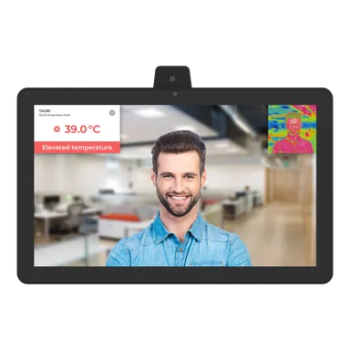 体温が異常な場合、赤色で表示します