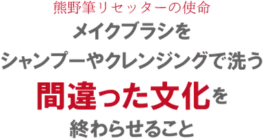 メイクブラシをシャンプーで洗ってはいけない