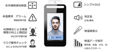 「非接触式AIカメラ検温システム」販売を開始　- AIによる顔やマスクの検知とサーモグラフィによる自己検温システム -