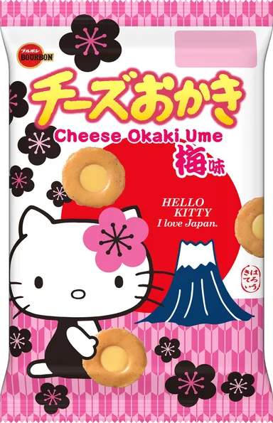 ハローキティチーズおかき梅味