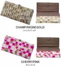 財布カラー：シャンパンゴールド、チェリーピンク