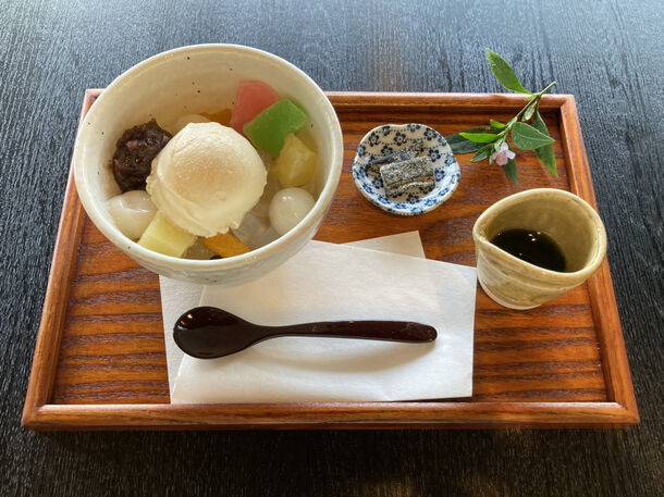 自由が丘にある和風カフェにて京都宇治茶などを使った抹茶クリームあんみつ提供開始 茶房 牡丹のプレスリリース