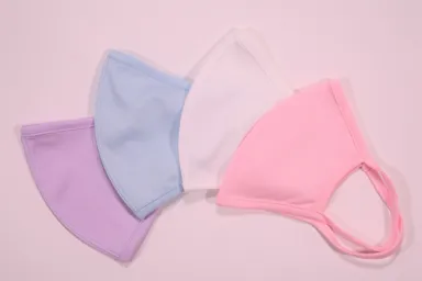 接触冷感ROYALCOOL加工生地使用マスク(平置き)