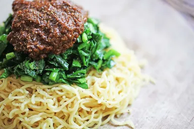 アレンジレシピ(汁なし担々麺)